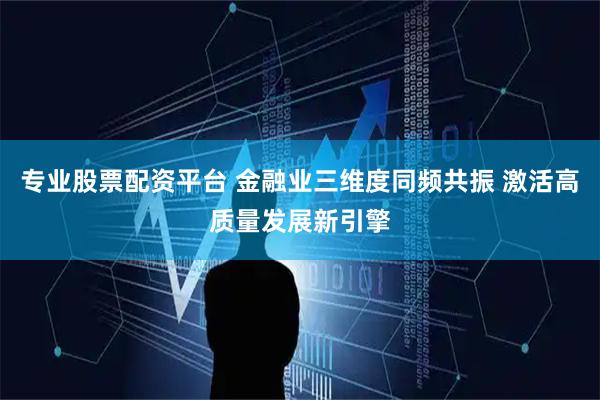 专业股票配资平台 金融业三维度同频共振 激活高质量发展新引擎