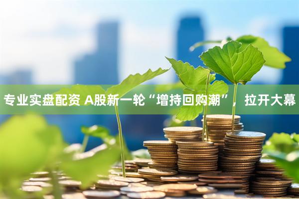 专业实盘配资 A股新一轮“增持回购潮”，拉开大幕